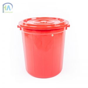 Thùng nhựa tròn 90 lít có nắp cao cấp