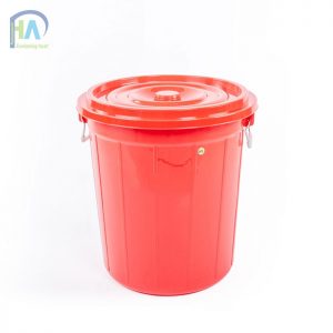 Thùng nhựa tròn 60 lít có nắp giá rẻ Phú Hòa An