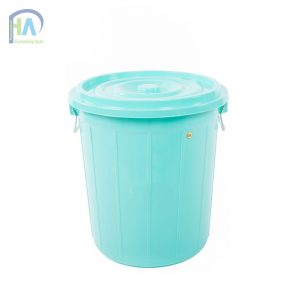 Thùng nhựa tròn 60 lít có nắp cao cấp, giá ưu đãi