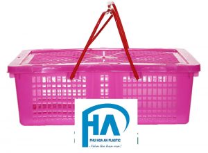 Rổ nhựa Thái có quai CT cao cấp mang thương hiệu Phú Hòa An