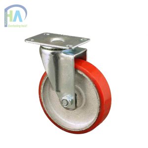 Bánh xe BIG125 PU gang quay cao cấp