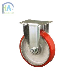 Bánh xe BIG125 PU gang tĩnh cao cấp