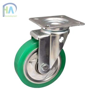 Bánh xe IFJ150 PU thép xanh quay giá rẻ