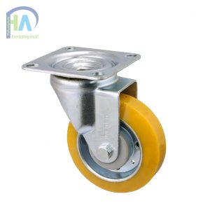 Bánh xe IFMJ100 PU vàng quay cao cấp