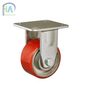 Bánh xe BIK100 PU thép gang tĩnh cao cấp