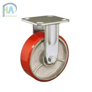 Bánh xe BIK150 PU gang tĩnh cao cấp
