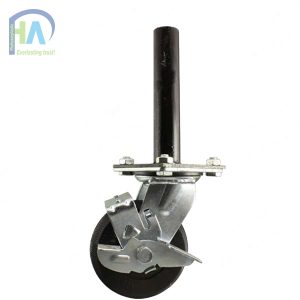 Bánh xe giàn giáo MKS125 khóa giá rẻ Phú Hòa An