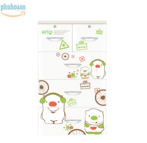 Tủ nhựa Hita họa tiết gấu trắng HT giá rẻ