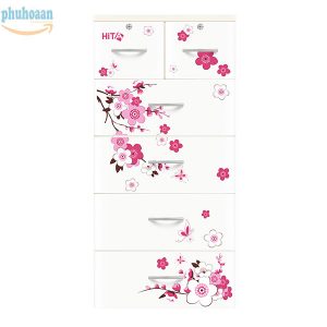 Tủ nhựa Hita họa tiết hoa anh đào HT siêu bền bỉ, giá ưu đãi