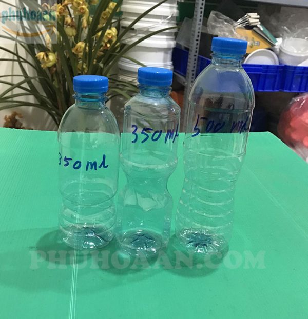 Vỏ chai nước khoáng 300ml - 350ml - 500ml Phú Hòa An