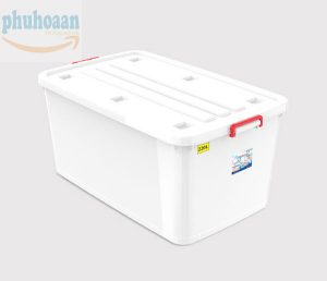 Thùng vuông 220 lit có nắp Phú Hòa An
